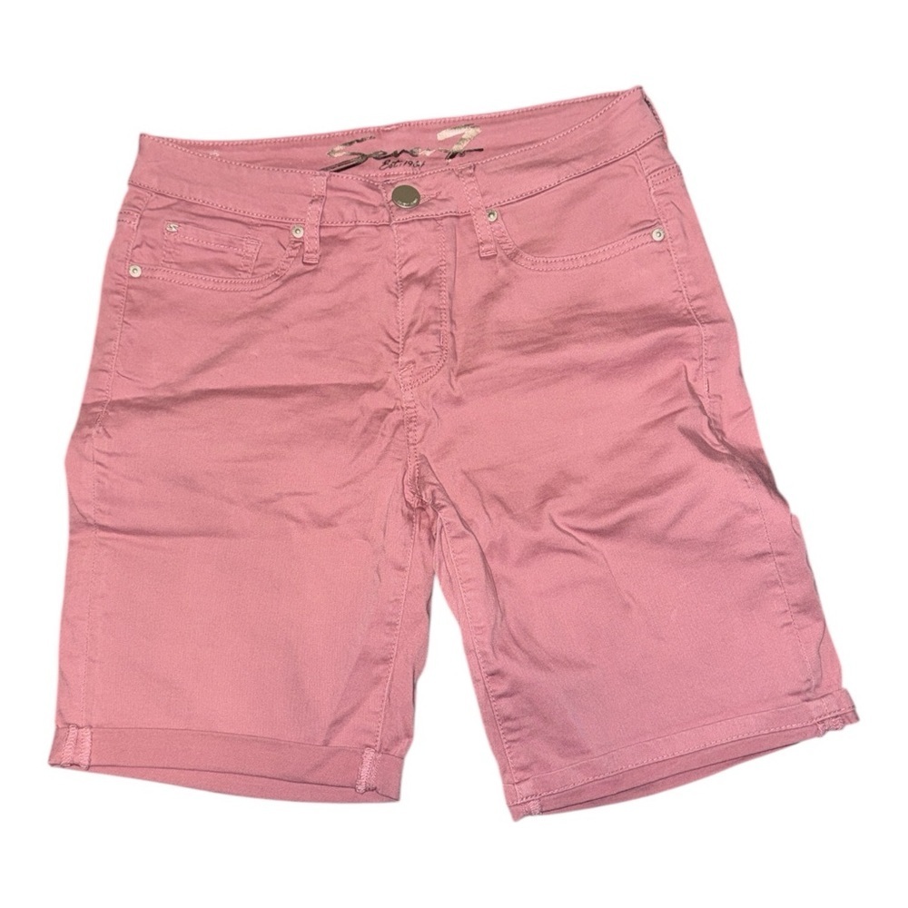 Seven7 Pink High-waist Shorts - Picture 2 of 5